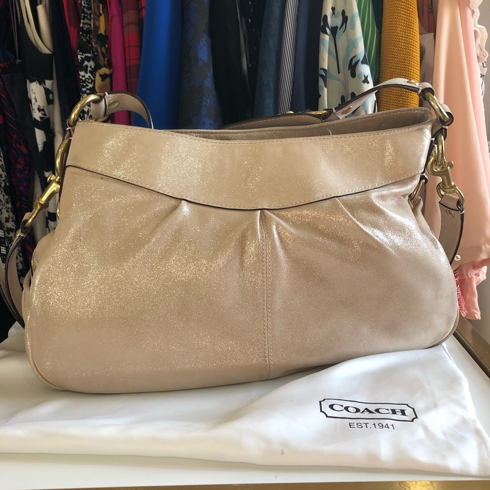 💥 Last chance 💥Coach- Gold Sabrina - Rare, NWOT - Picture 7 of 8